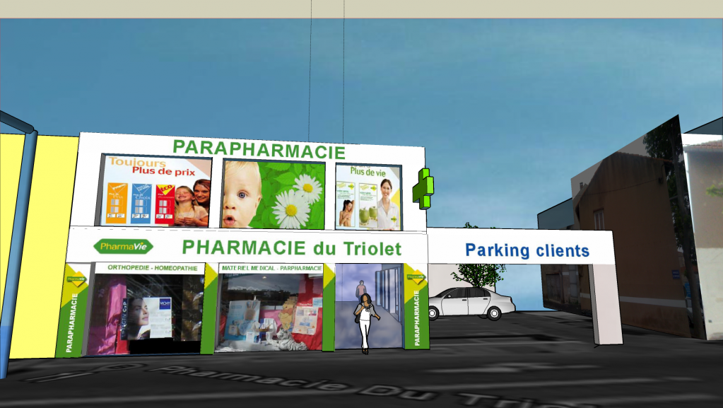 Projet facade pharmacie sete